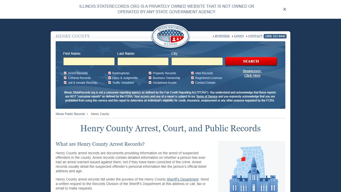 Henry County Arrest, Court, and Public Records