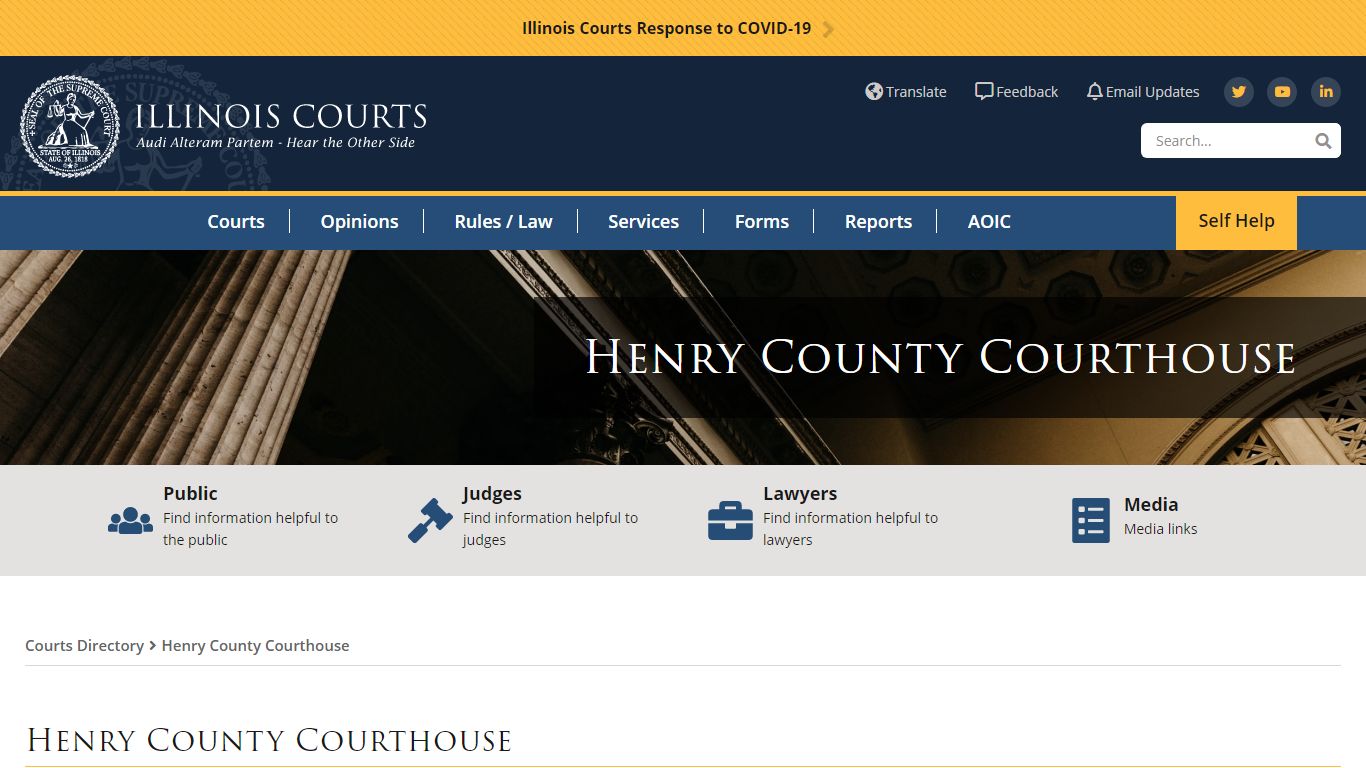 Henry County Courthouse | Illinois Courts